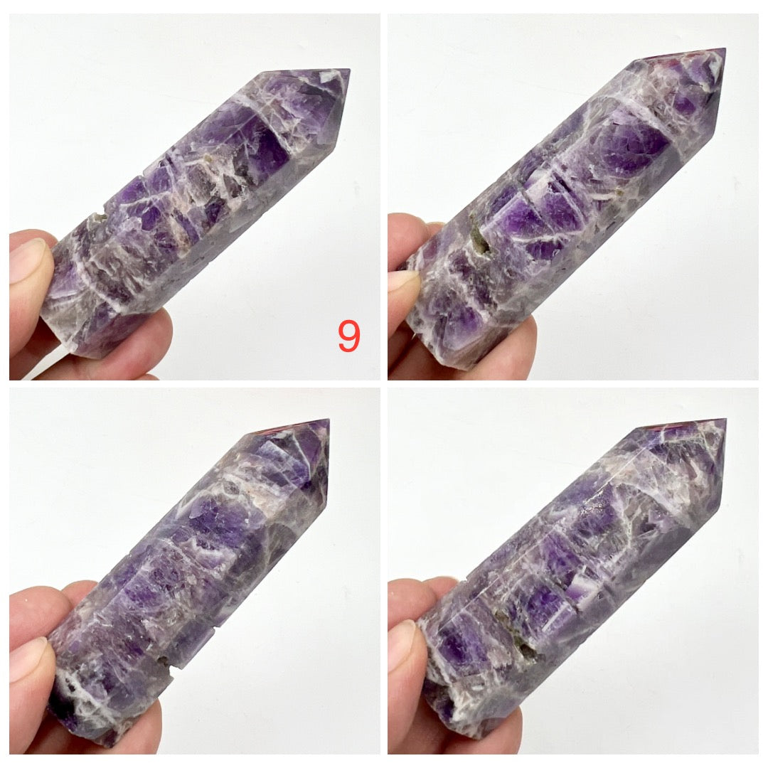 Chevron Dream Amethyst Points Towers Crystal Generators YOU CHOOSE