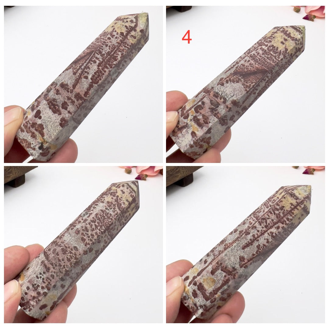 Picture Jasper Points Towers Natural Crystal Generators YOU CHOOSE