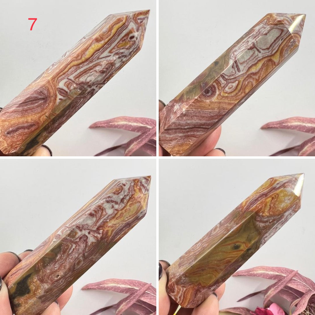 Red Onyx Points Towers Crystal Reiki Generators YOU CHOOSE