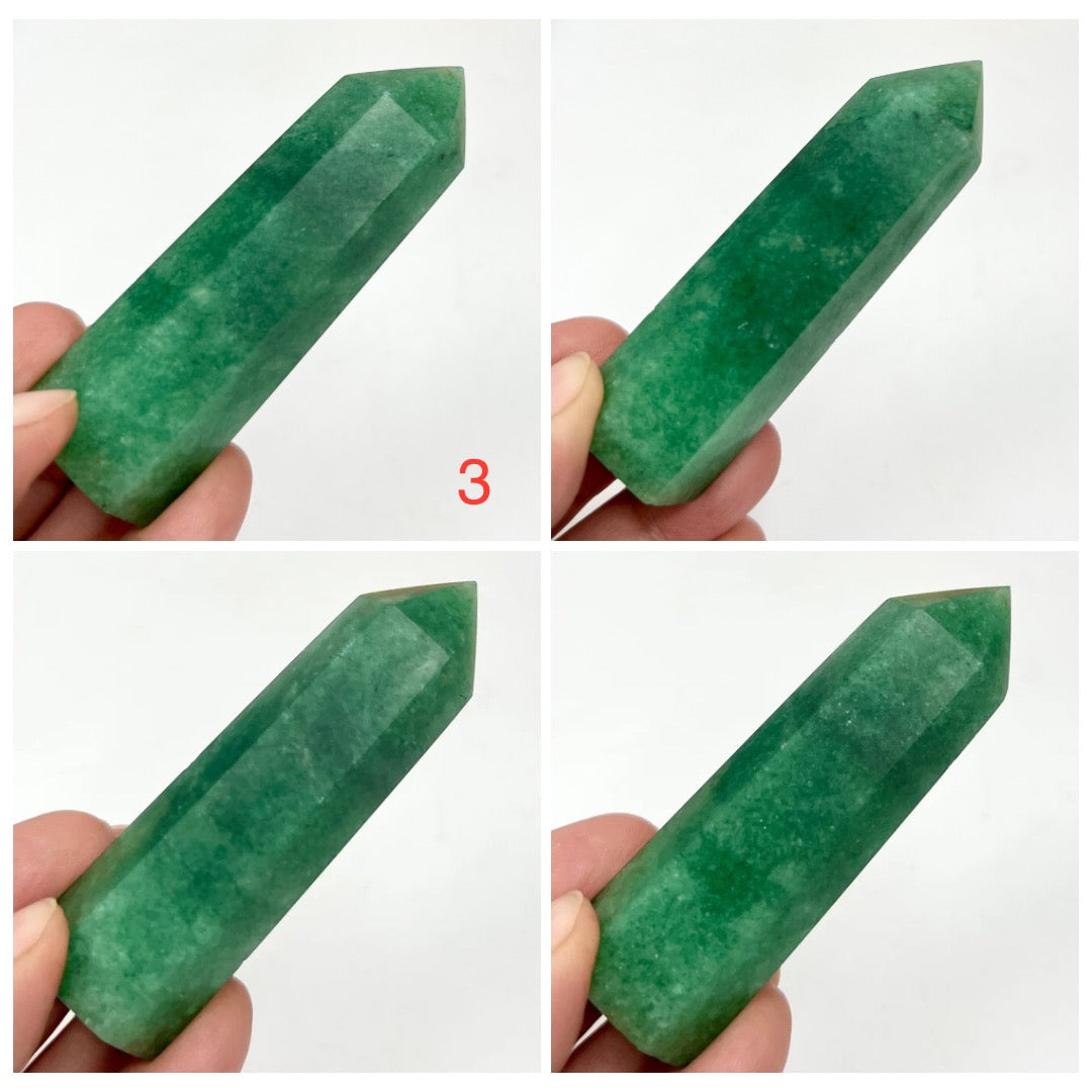 Green Strawberry Quartz Points Towers Crystal YOU CHOOSE