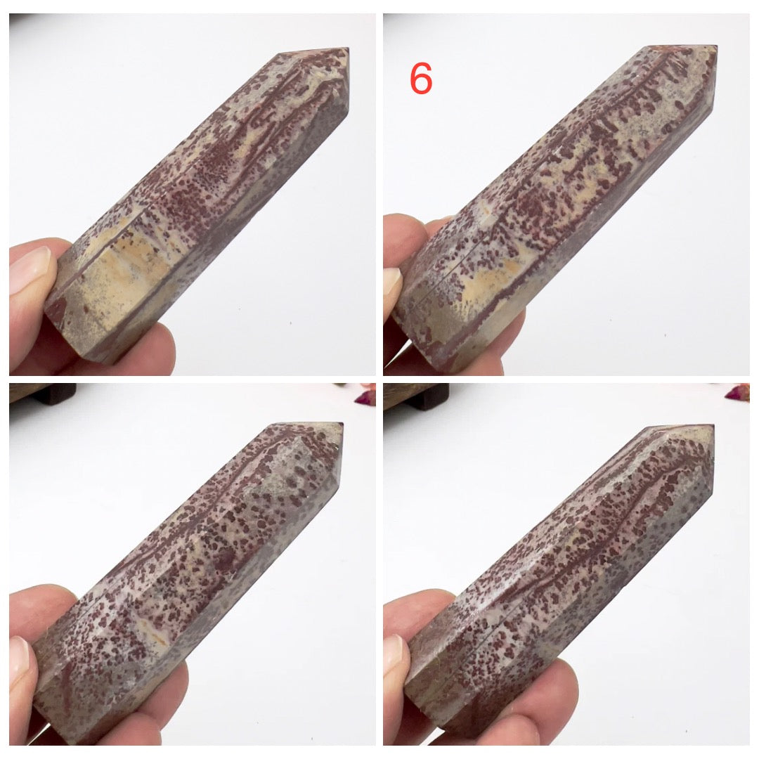 Picture Jasper Points Towers Natural Crystal Generators YOU CHOOSE
