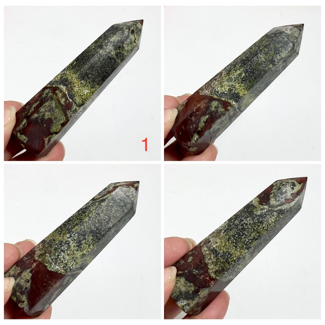 Dragon Blood Jasper Points Towers Crystal YOU CHOOSE