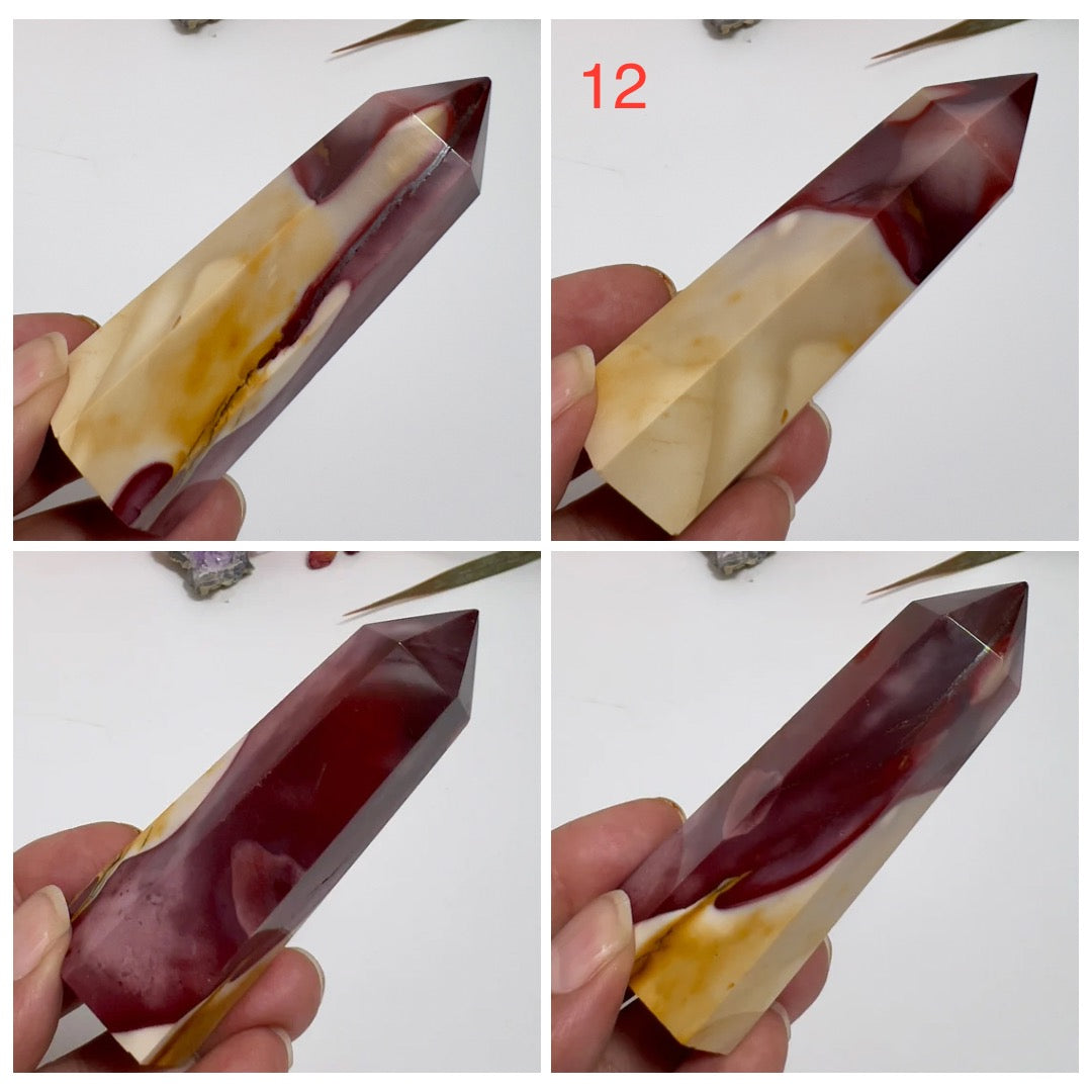 Mookaite Jasper Points Australian Gemstone Crystal Generators YOU CHOOSE
