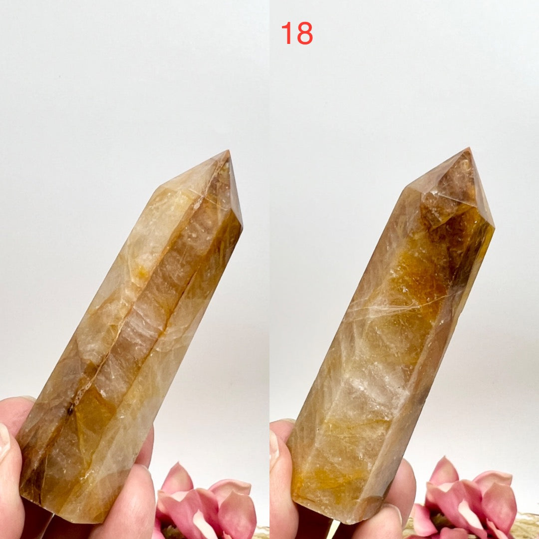 Golden Healer Quartz Points Towers Crystal Generators YOU CHOOSE