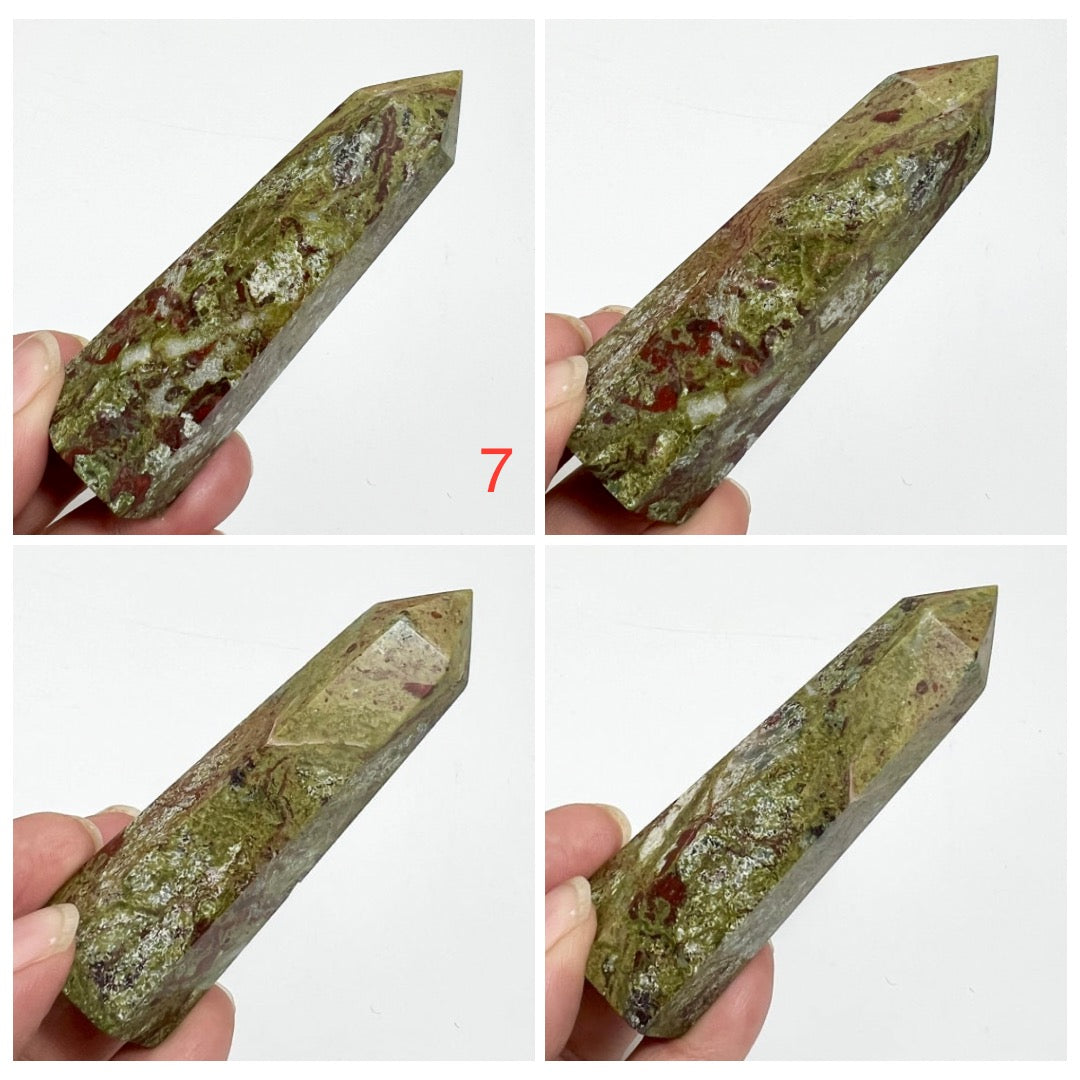 Dragon Blood Jasper Points Towers Crystal YOU CHOOSE
