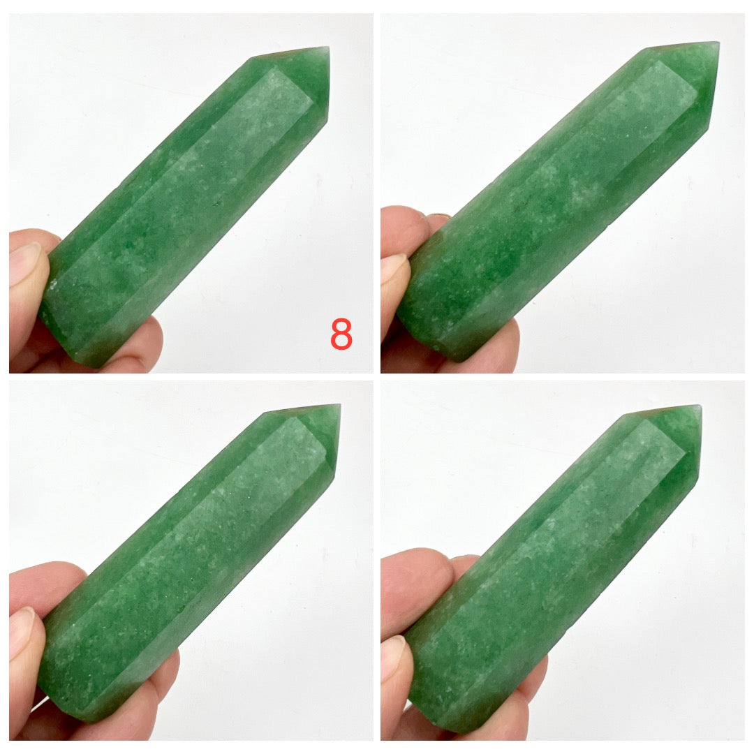 Green Strawberry Quartz Points Towers Crystal YOU CHOOSE