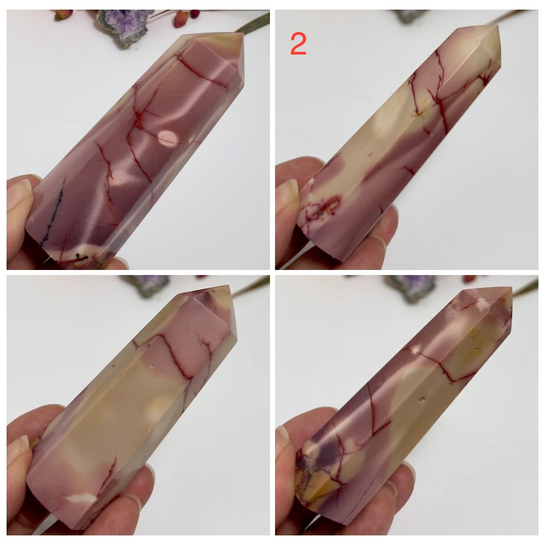 Mookaite Jasper Points Australian Gemstone Crystal Generators YOU CHOOSE
