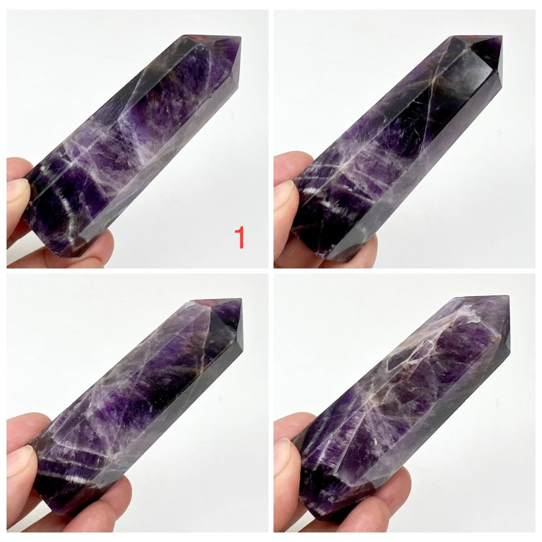 Chevron Dream Amethyst Points Towers Crystal Generators YOU CHOOSE