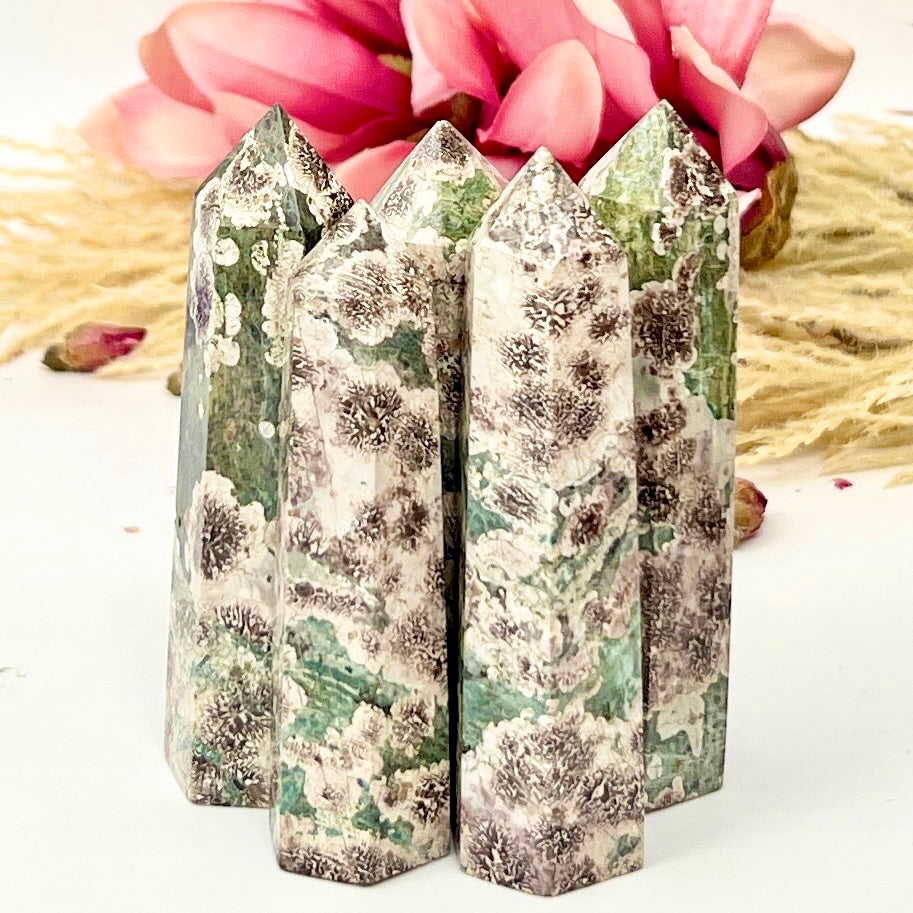 Russian Flower Cherry Blossom Jasper Points Towers YOU CHOOSE