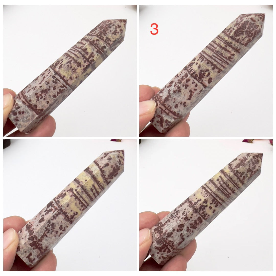 Picture Jasper Points Towers Natural Crystal Generators YOU CHOOSE