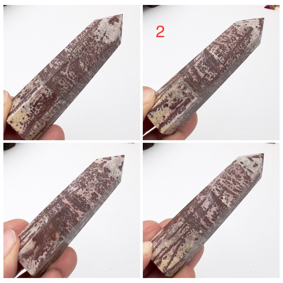 Picture Jasper Points Towers Natural Crystal Generators YOU CHOOSE