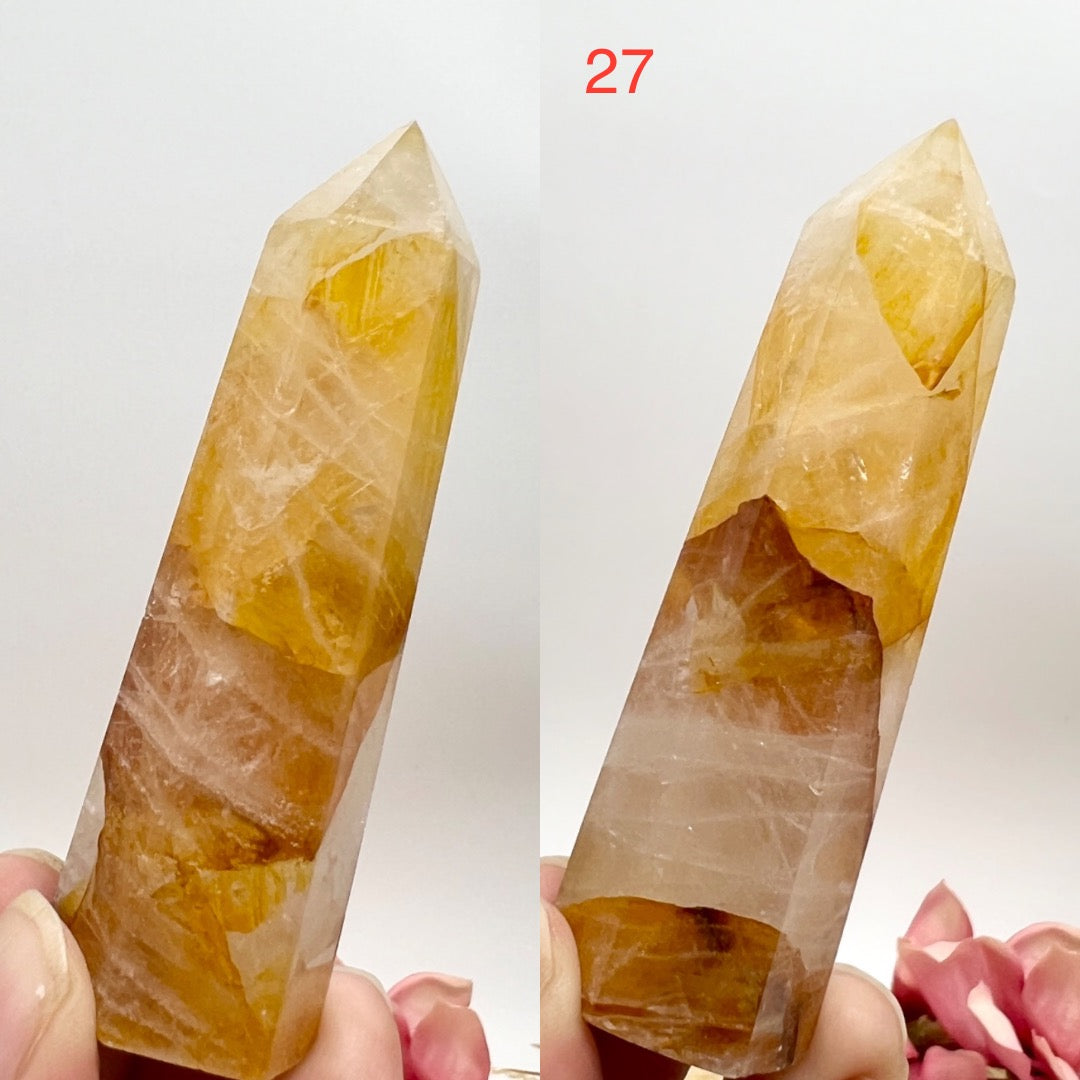 Golden Healer Quartz Points Towers Crystal Generators YOU CHOOSE