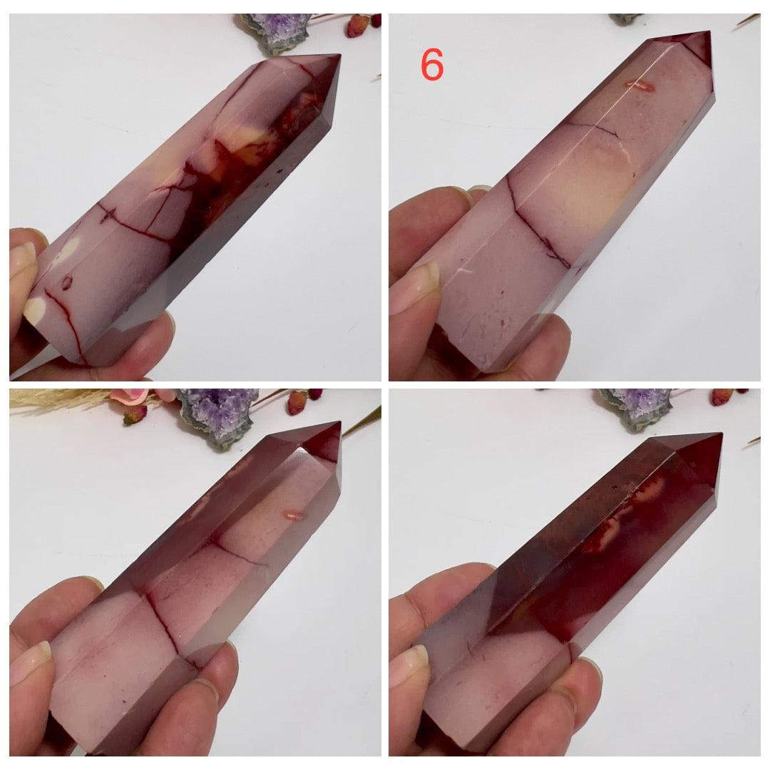 Mookaite Jasper Points Australian Gemstone Crystal Generators YOU CHOOSE