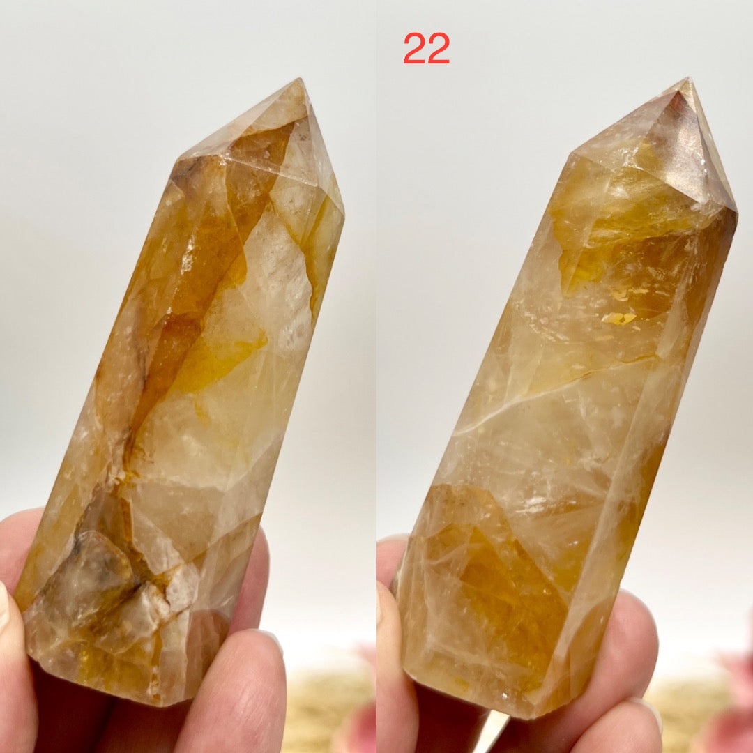 Golden Healer Quartz Points Towers Crystal Generators YOU CHOOSE