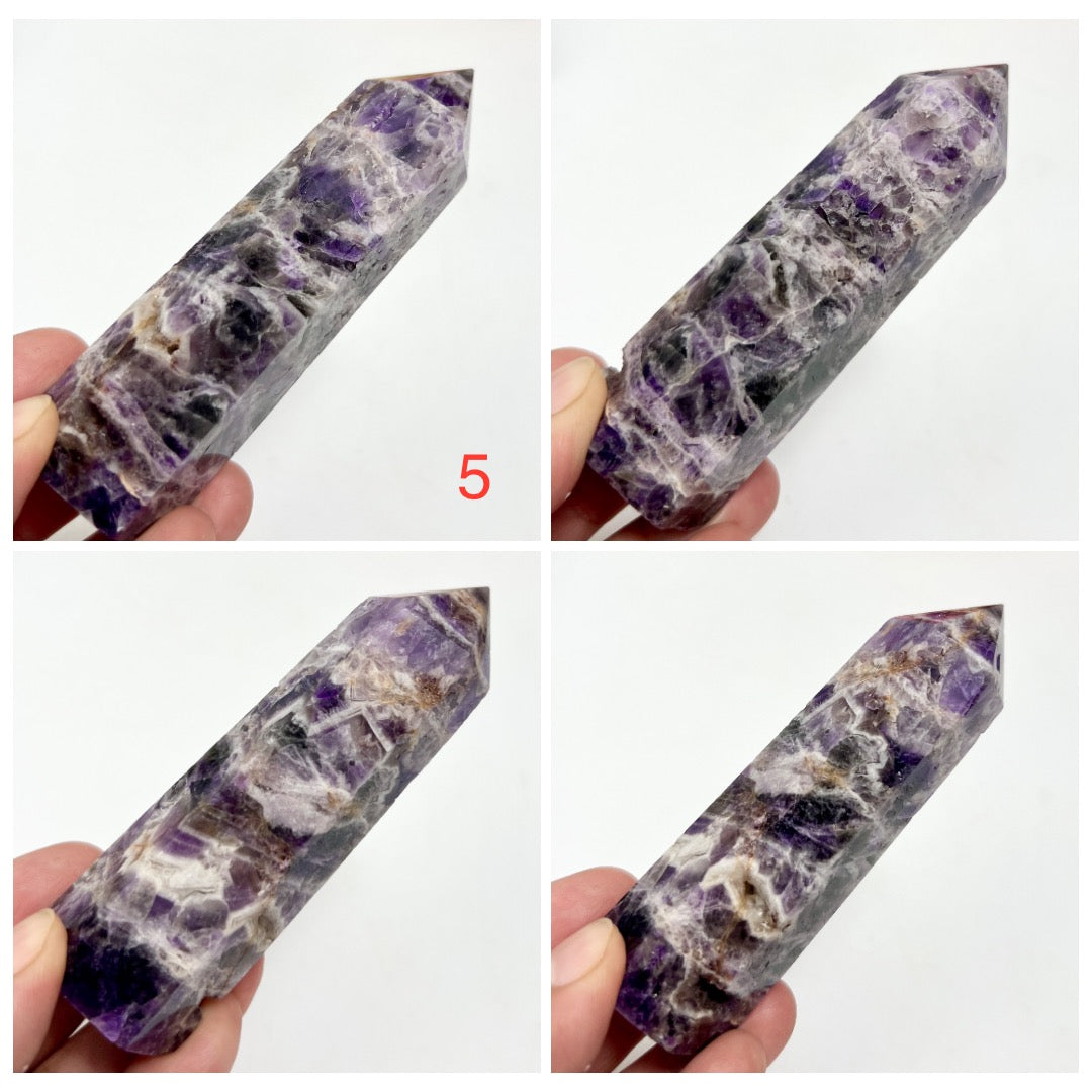 Chevron Dream Amethyst Points Towers Crystal Generators YOU CHOOSE