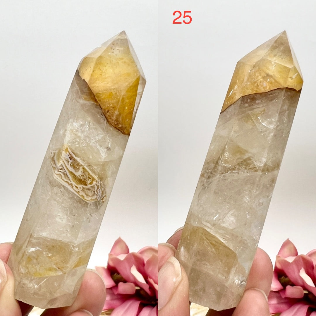 Golden Healer Quartz Points Towers Crystal Generators YOU CHOOSE