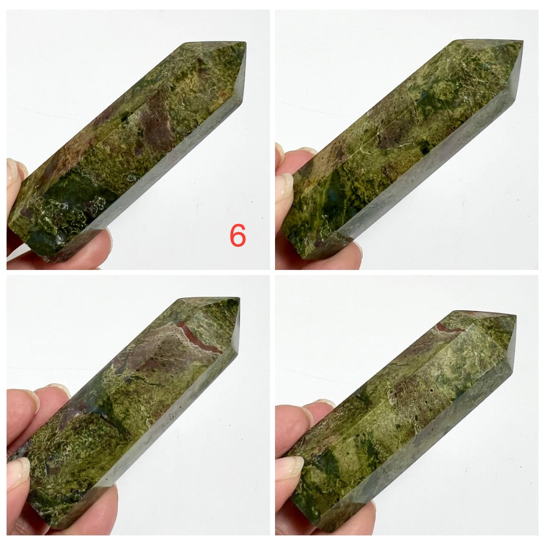Dragon Blood Jasper Points Towers Crystal YOU CHOOSE