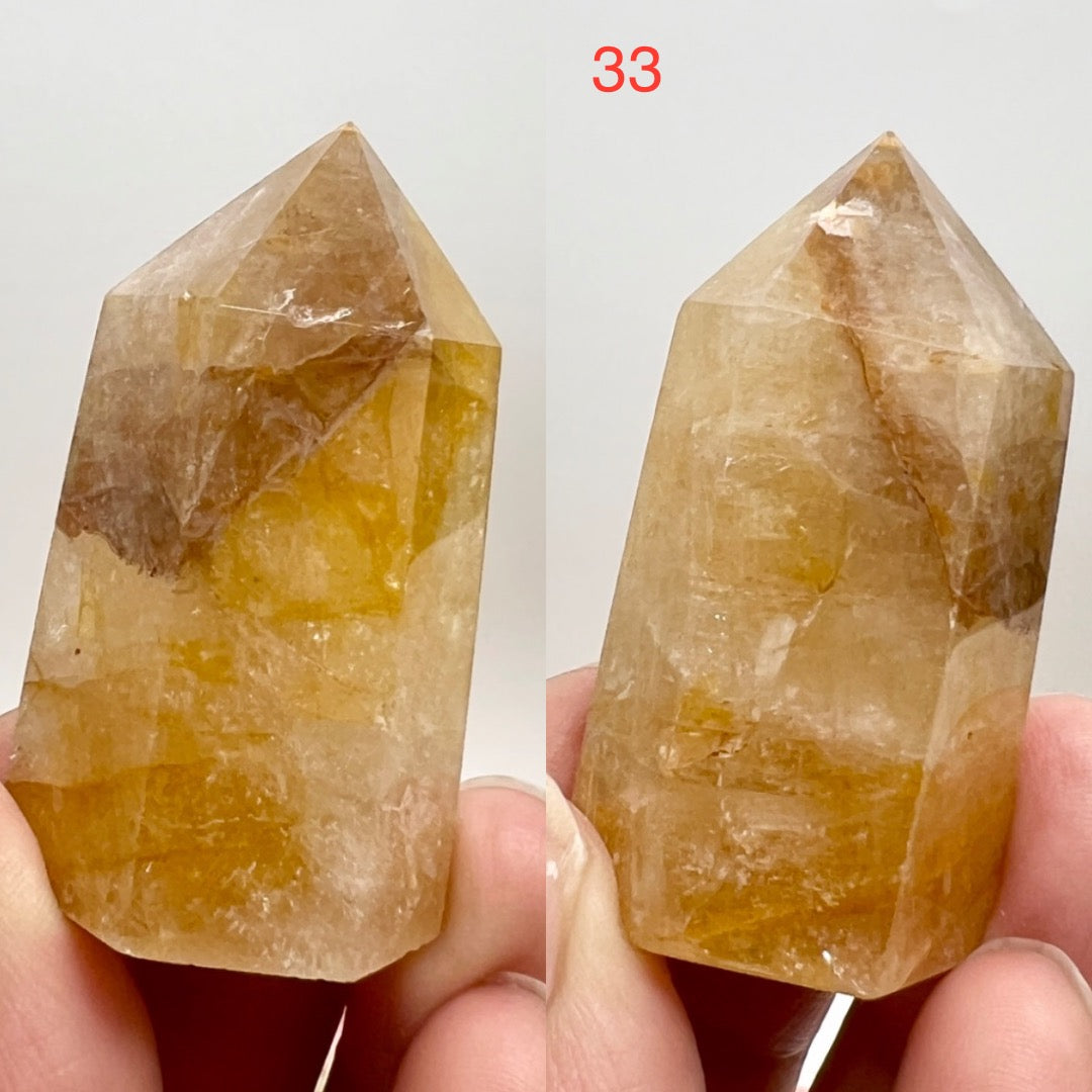 Golden Healer Quartz Points Towers Crystal Generators YOU CHOOSE