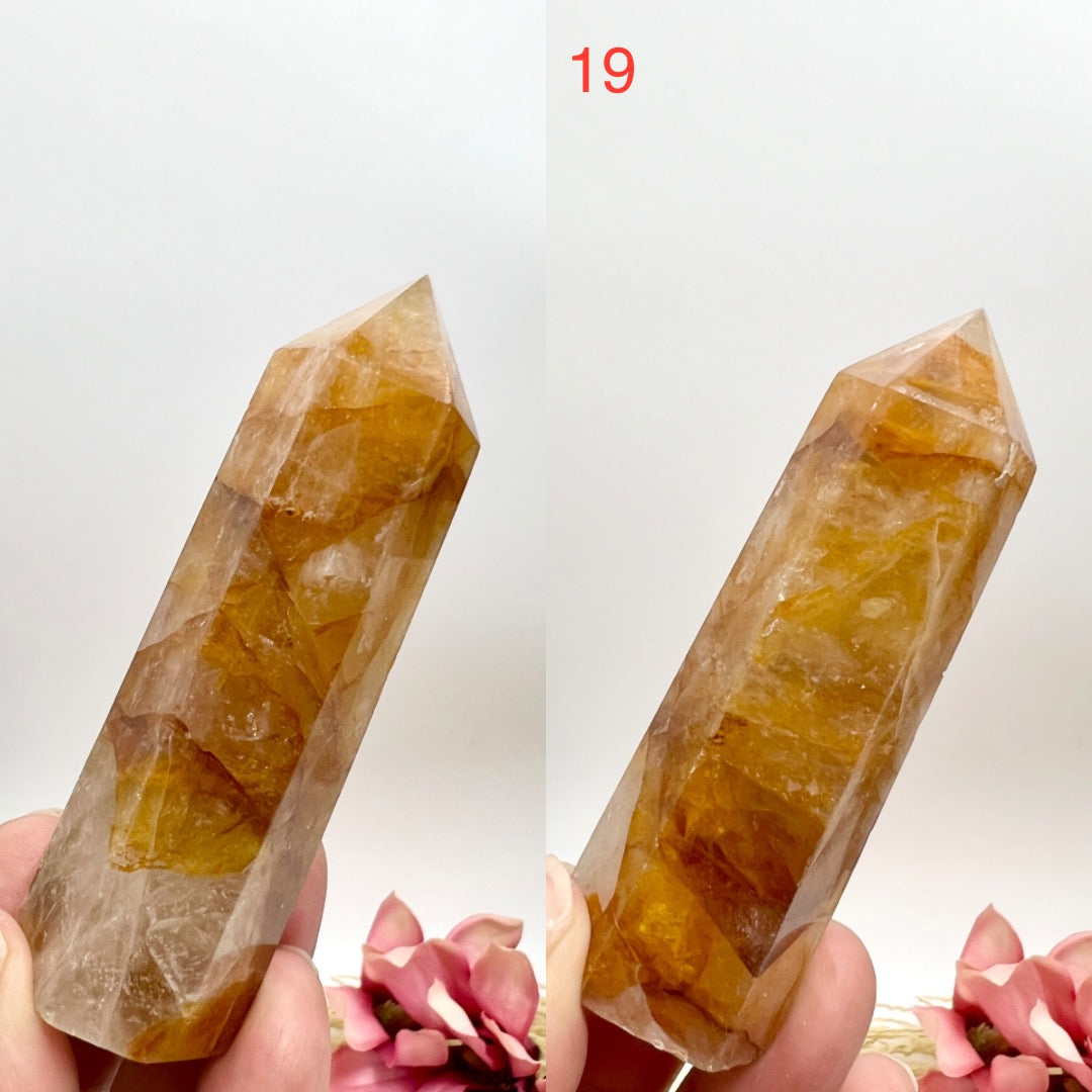 Golden Healer Quartz Points Towers Crystal Generators YOU CHOOSE