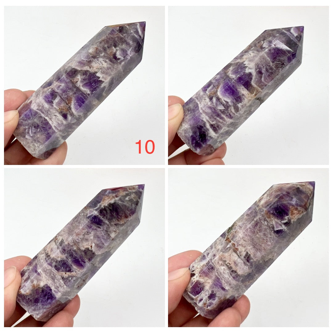 Chevron Dream Amethyst Points Towers Crystal Generators YOU CHOOSE