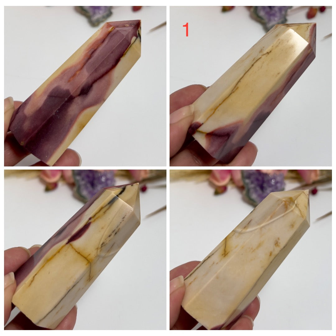 Mookaite Jasper Points Australian Gemstone Crystal Generators YOU CHOOSE