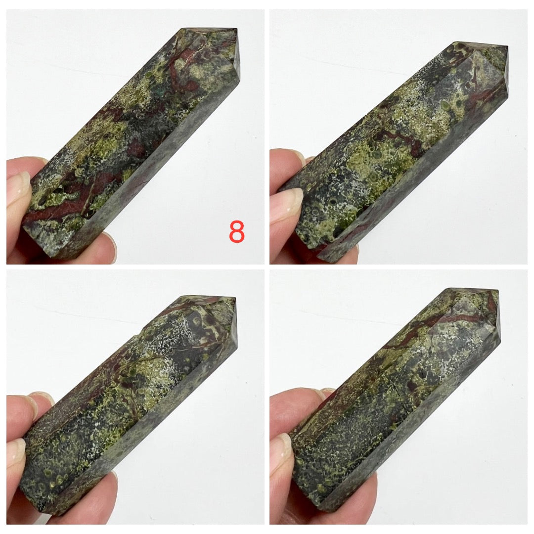 Dragon Blood Jasper Points Towers Crystal YOU CHOOSE