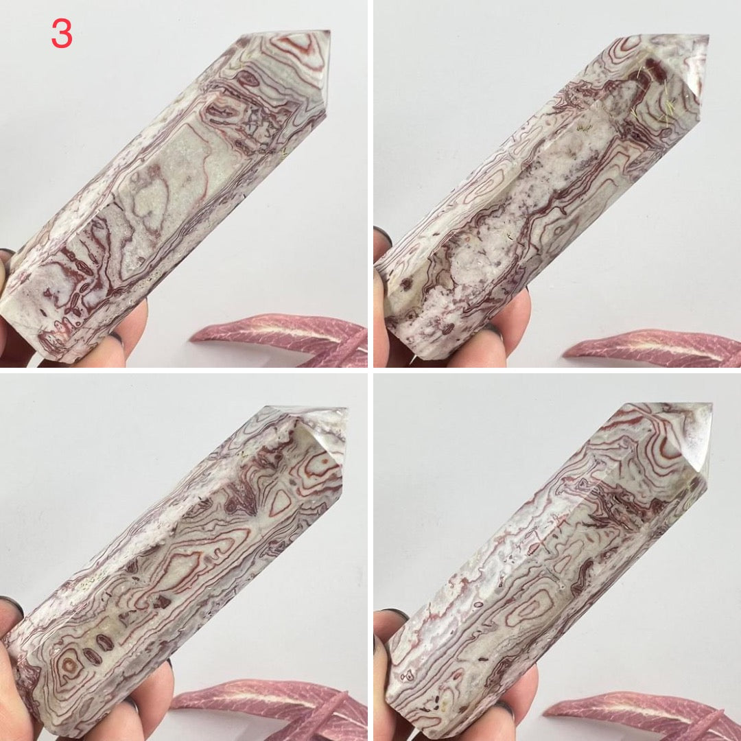 Red Onyx Points Towers Crystal Reiki Generators YOU CHOOSE