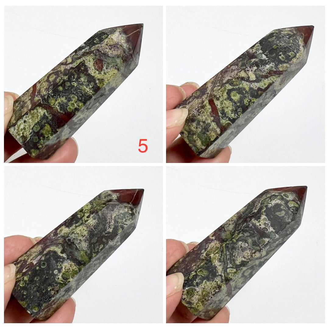 Dragon Blood Jasper Points Towers Crystal YOU CHOOSE