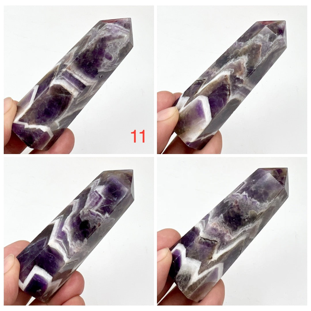 Chevron Dream Amethyst Points Towers Crystal Generators YOU CHOOSE