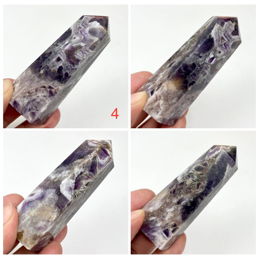Chevron Dream Amethyst Points Towers Crystal Generators YOU CHOOSE