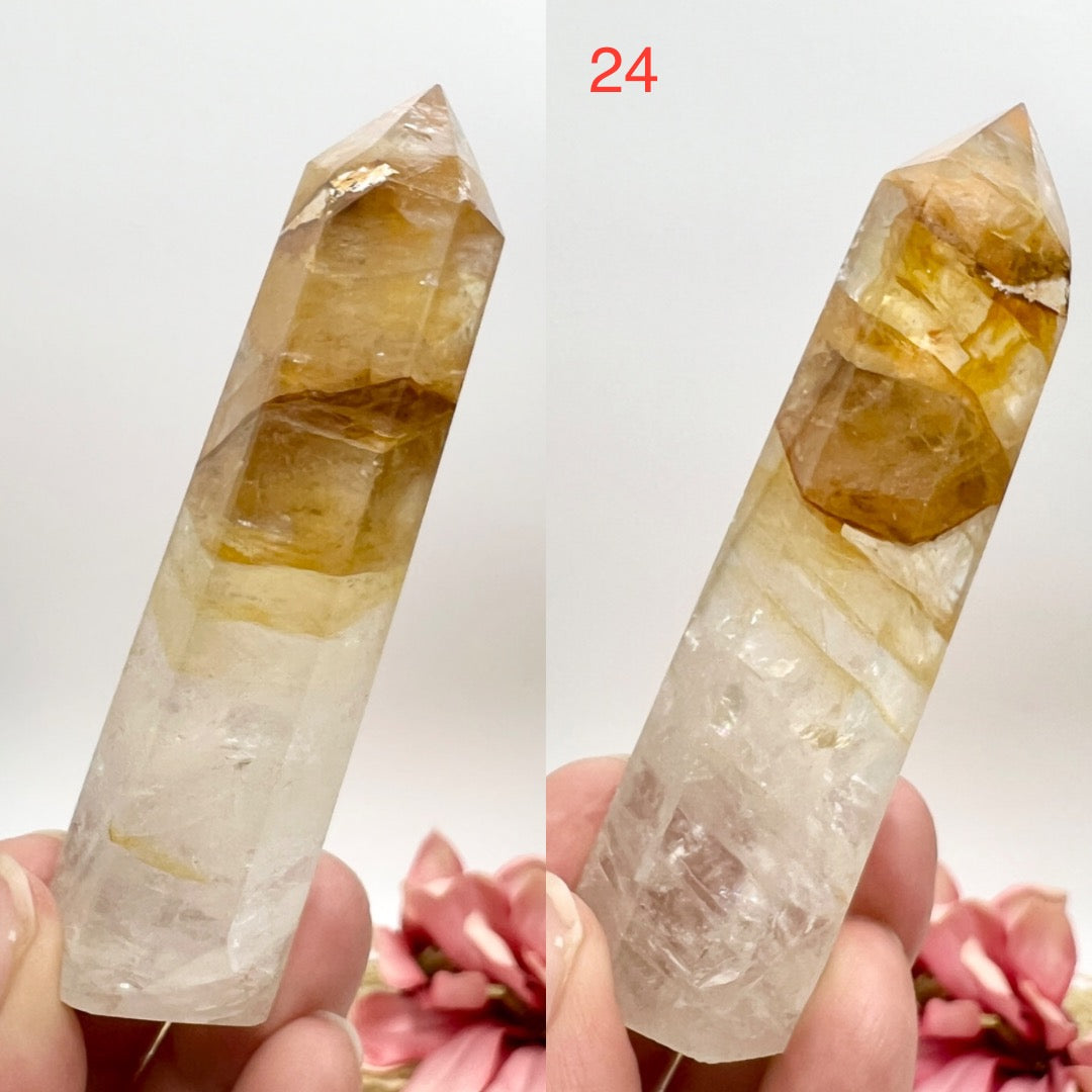 Golden Healer Quartz Points Towers Crystal Generators YOU CHOOSE
