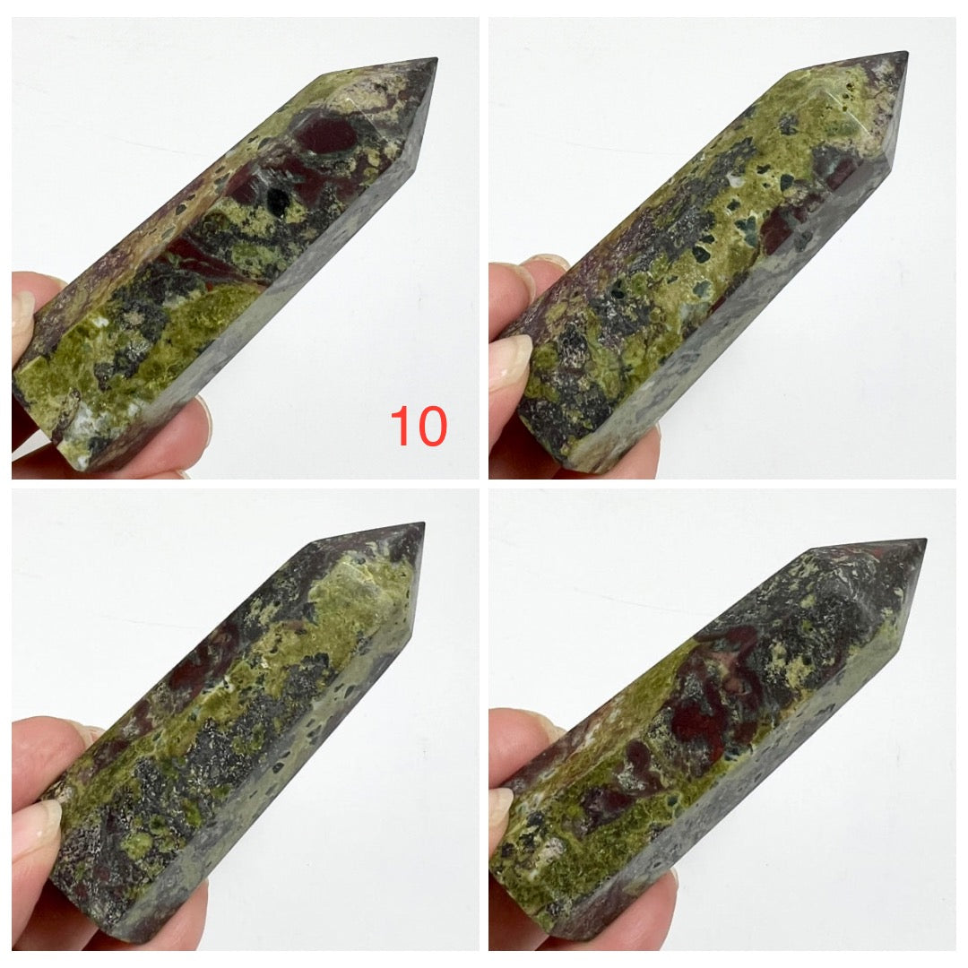 Dragon Blood Jasper Points Towers Crystal YOU CHOOSE