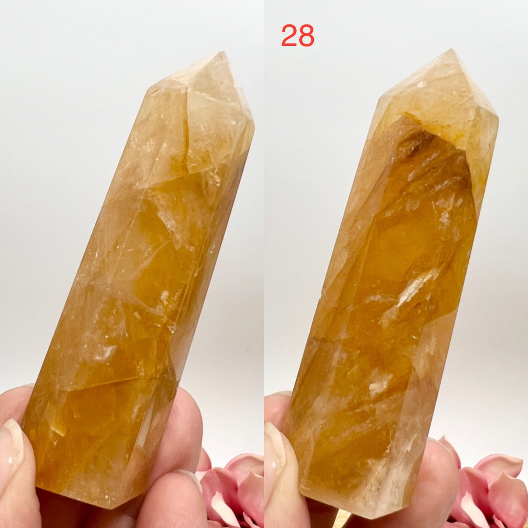 Golden Healer Quartz Points Towers Crystal Generators YOU CHOOSE