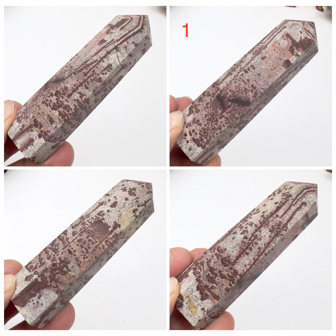 Picture Jasper Points Towers Natural Crystal Generators YOU CHOOSE