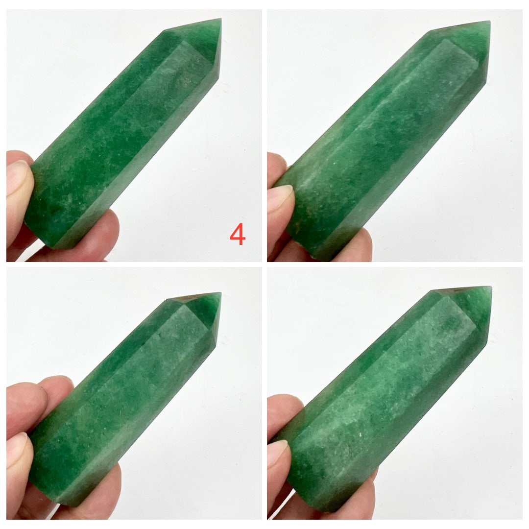 Green Strawberry Quartz Points Towers Crystal YOU CHOOSE