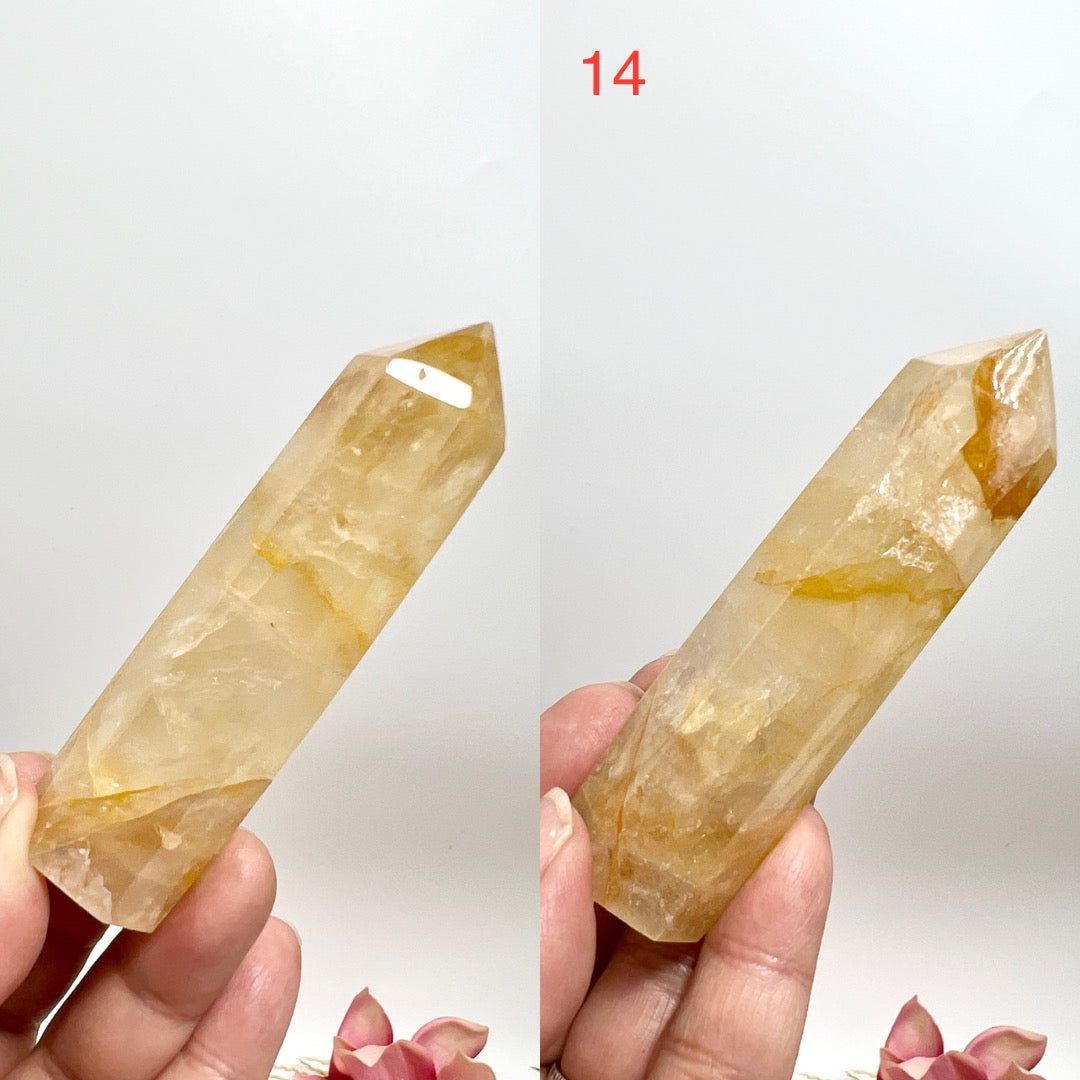 Golden Healer Quartz Points Towers Crystal Generators YOU CHOOSE