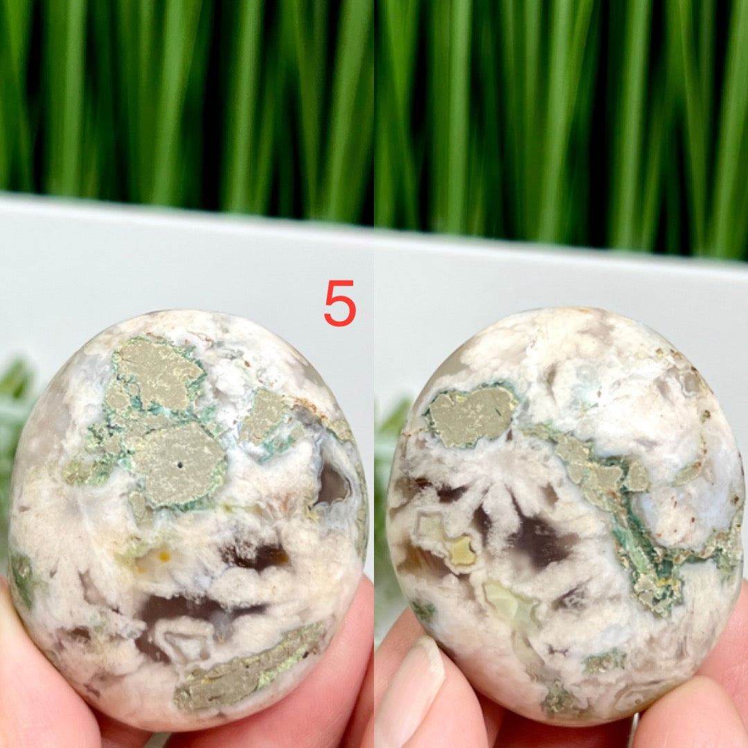 Flower Agate Palm Stones Meditation Crystals YOU CHOOSE