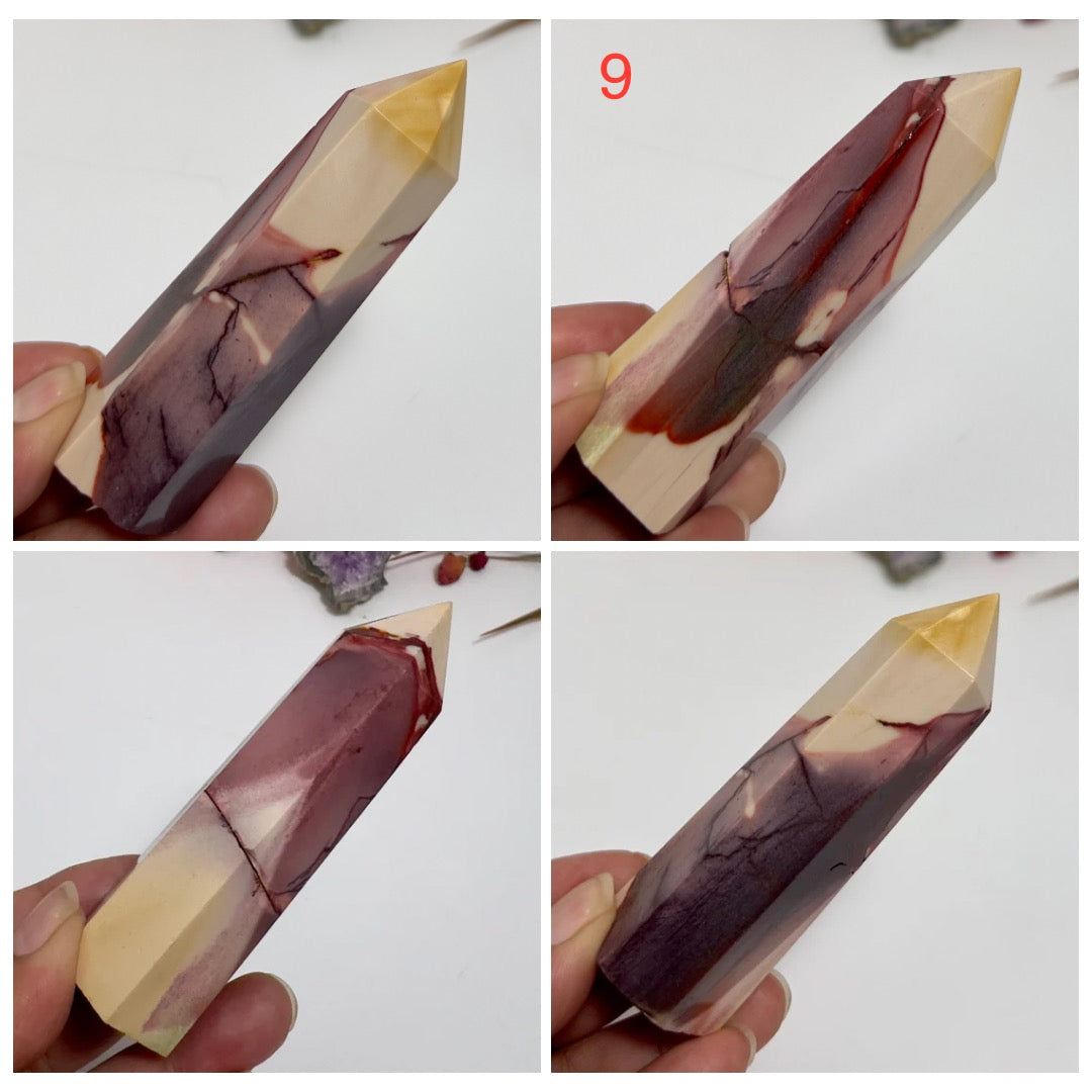 Mookaite Jasper Points Australian Gemstone Crystal Generators YOU CHOOSE