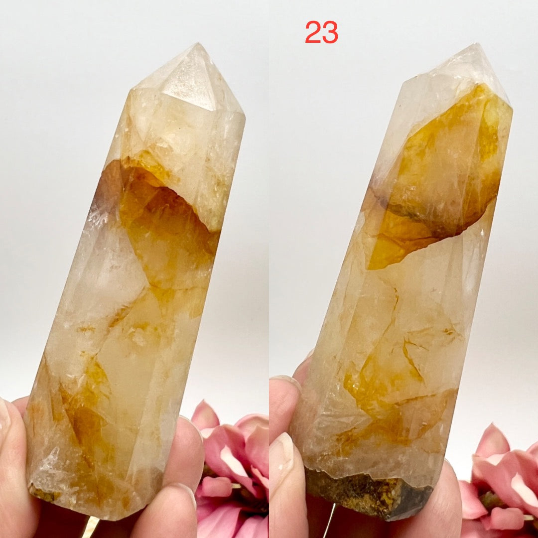 Golden Healer Quartz Points Towers Crystal Generators YOU CHOOSE