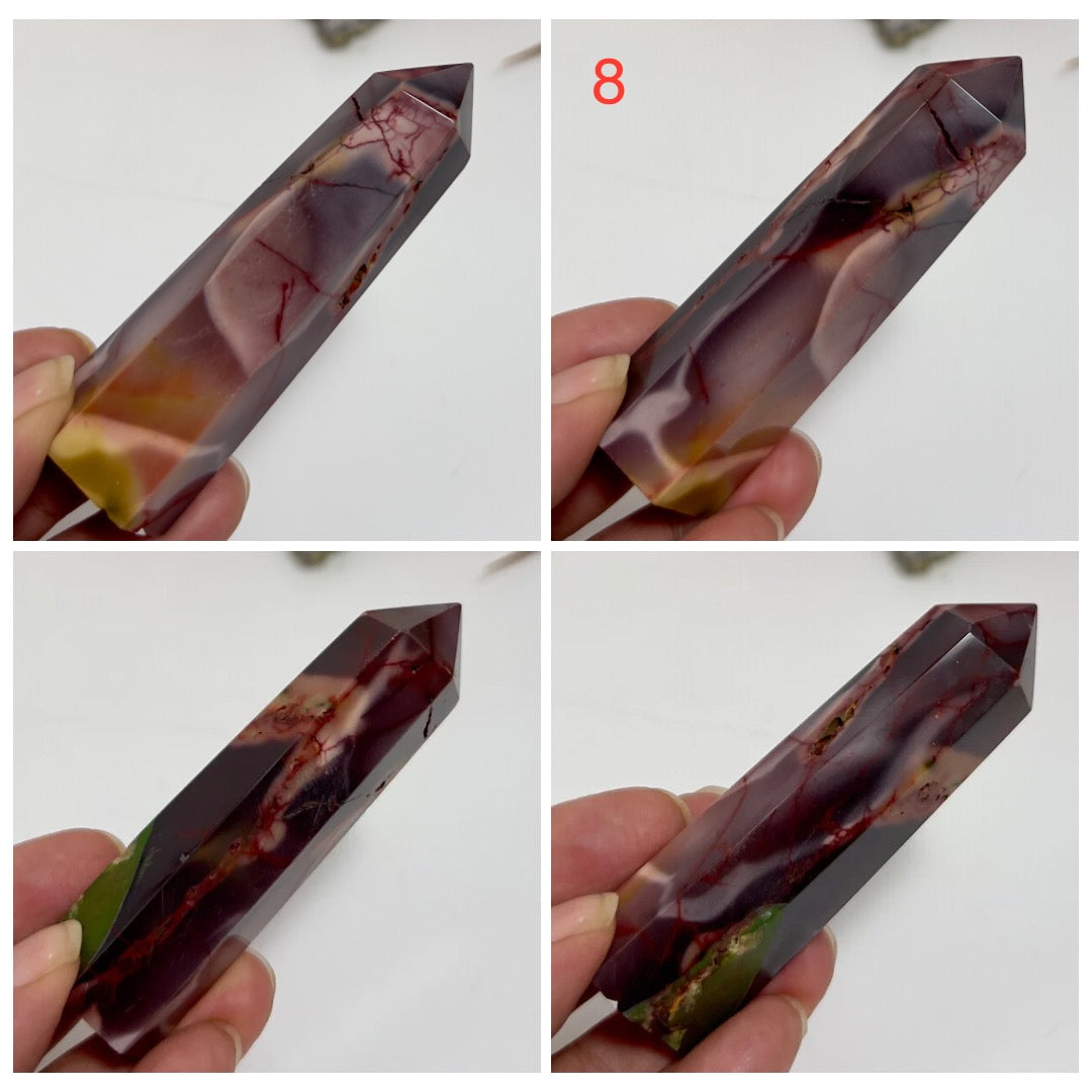 Mookaite Jasper Points Australian Gemstone Crystal Generators YOU CHOOSE