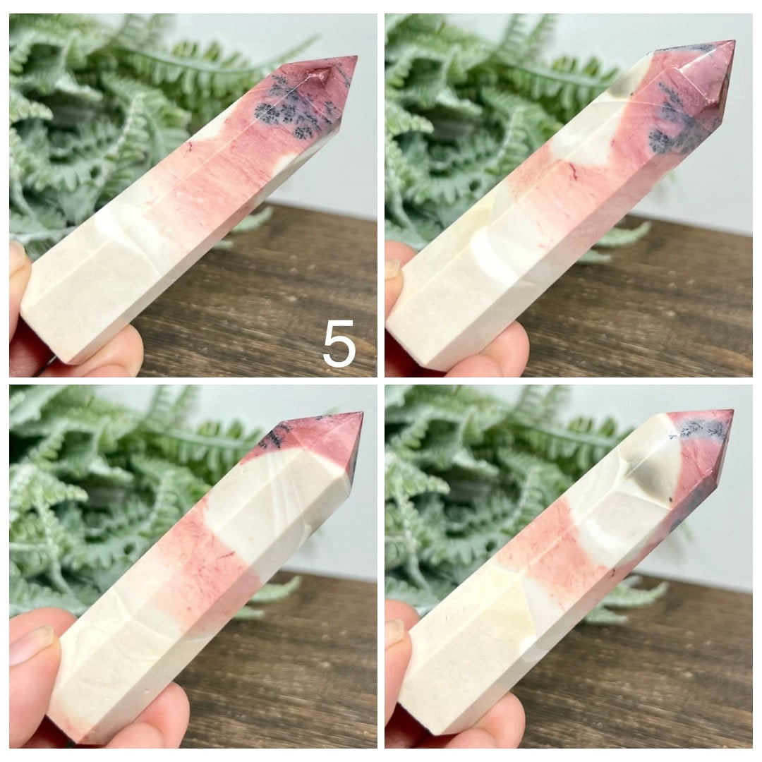 Mookaite Jasper Points Towers Australian Gemstone Crystals YOU CHOOSE