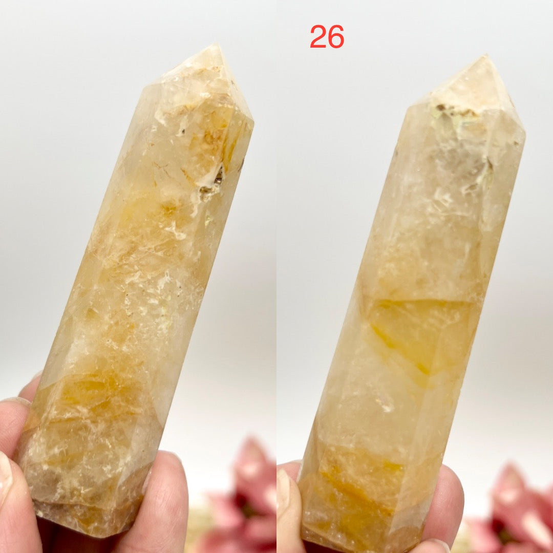 Golden Healer Quartz Points Towers Crystal Generators YOU CHOOSE