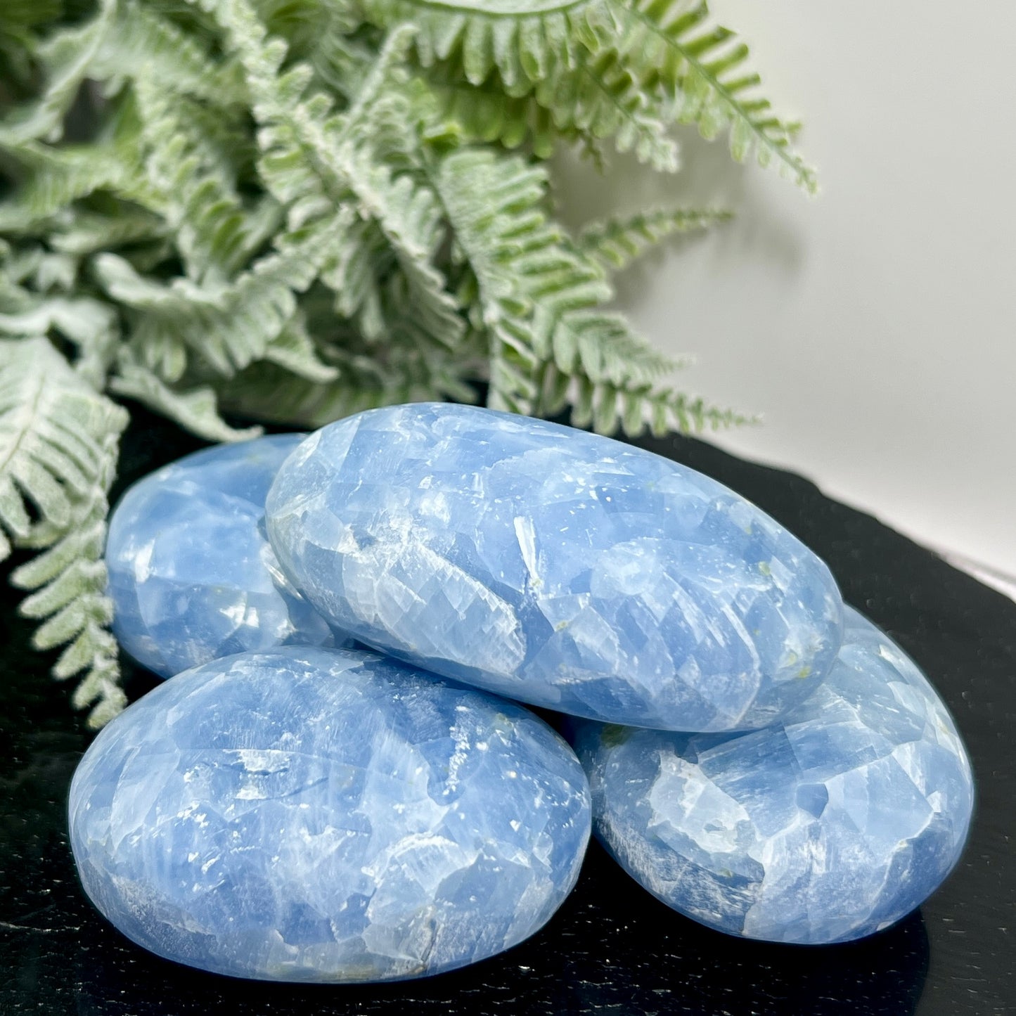Celestite Celestine RARE Palm Stones Worry Crystals YOU CHOOSE