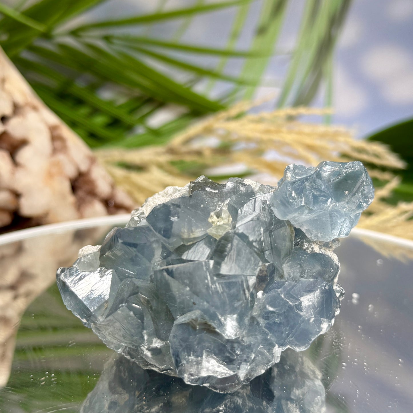 Celestite Celestine Chunk Specimen Geode Cluster Crystal 272g