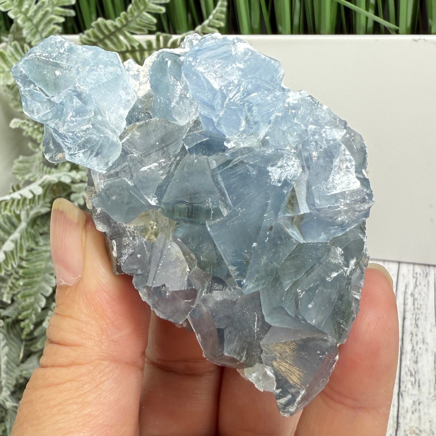 Celestite Celestine Chunk Specimen Geode Cluster Crystal 272g
