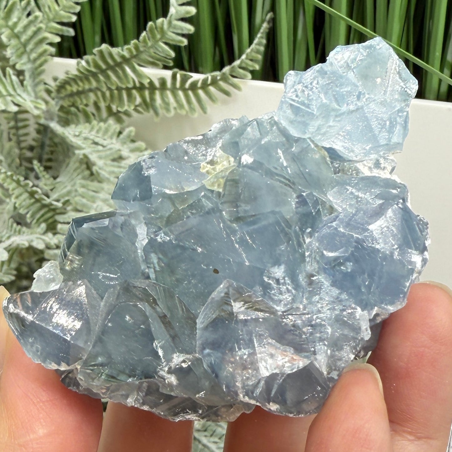 Celestite Celestine Chunk Specimen Geode Cluster Crystal 272g