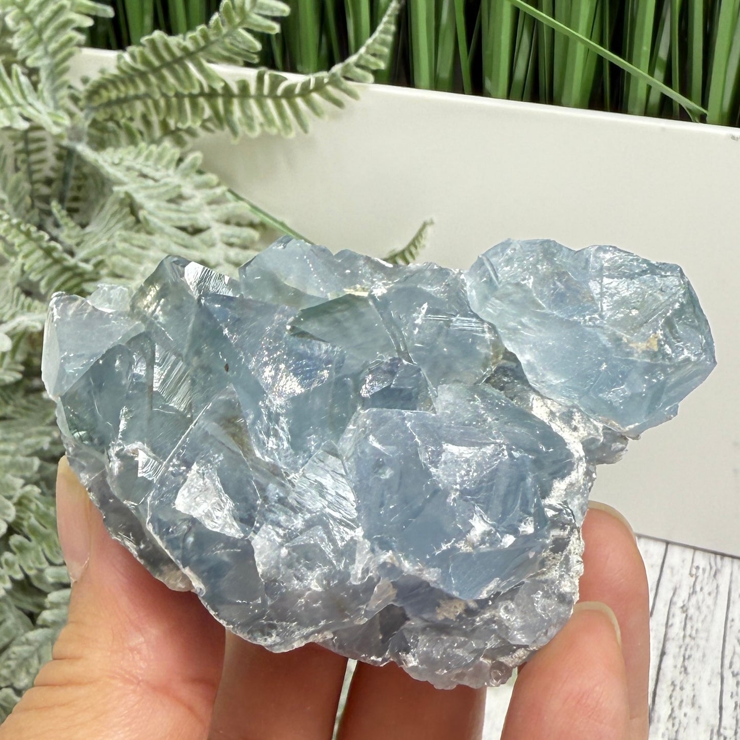 Celestite Celestine Chunk Specimen Geode Cluster Crystal 272g