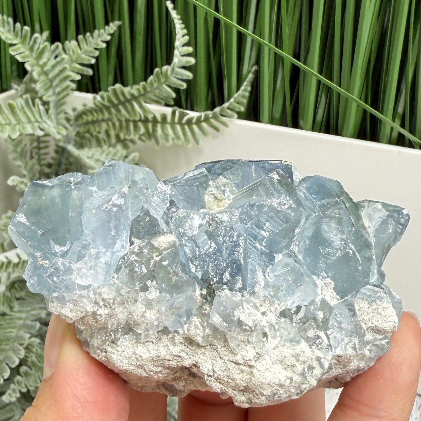 Celestite Celestine Chunk Specimen Geode Cluster Crystal 272g