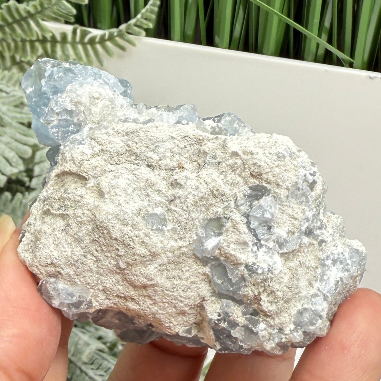 Celestite Celestine Chunk Specimen Geode Cluster Crystal 272g