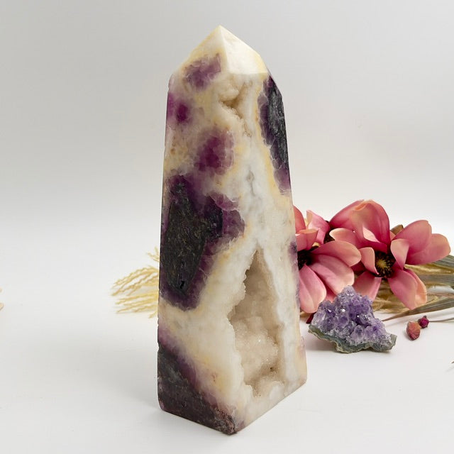 Fluorite in Agate Tower Crystal Generator 1900g 228mm